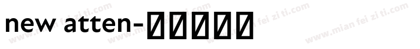 new atten字体转换